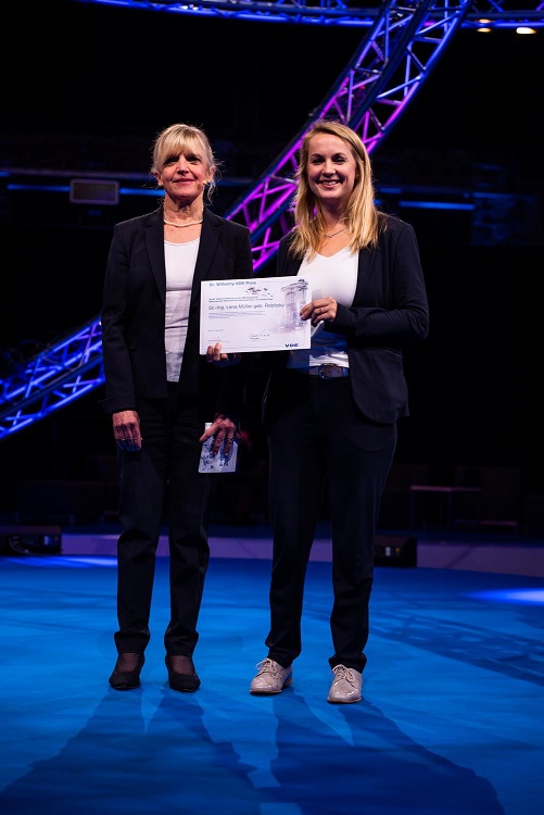 Dr.-Ing. Lena Müller receives the Dr. Wilhelmy-VDE-Award 2019